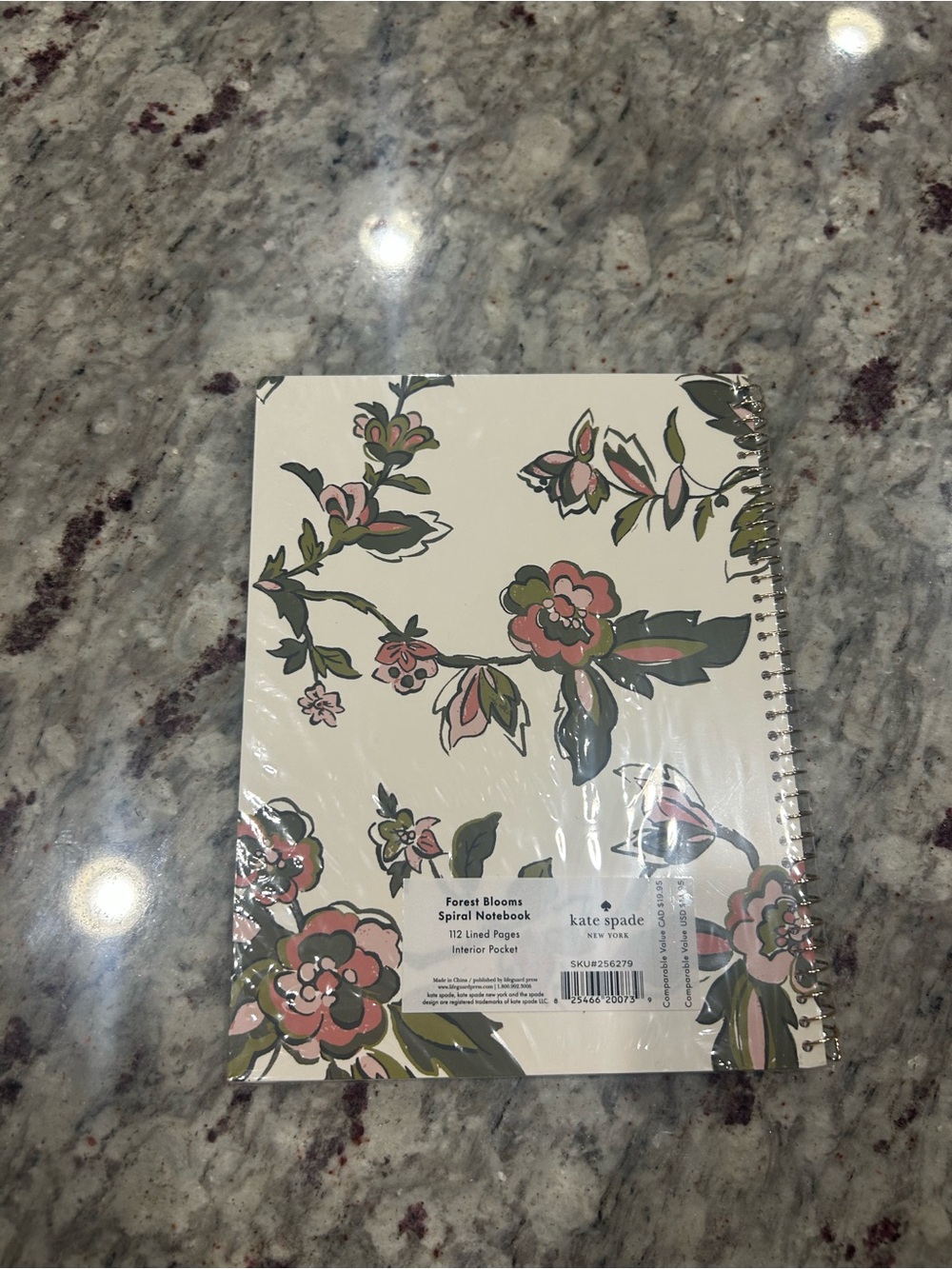 kate spade Floral Spiral Notebook & Matching Pen - NWT - Picture 4 of 6